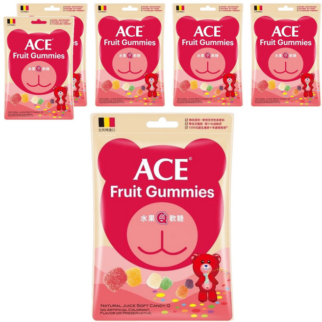 ACE 水果Q軟糖, 48g, 6包