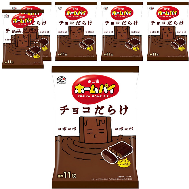 후지야 홈파이 초코다라케, 6개, 115g