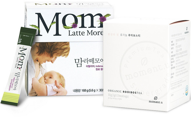 맘라떼모아 5.6g x 30p + 모먼트유 루이보스티 2g x 15p, 1세트