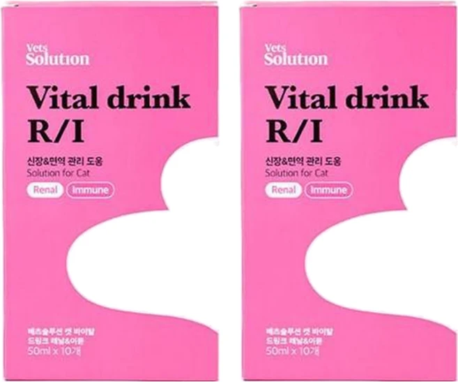 베츠솔루션 고양이 바이탈 드링크 이뮨 보조제, 신장, 2개 - 쿠팡