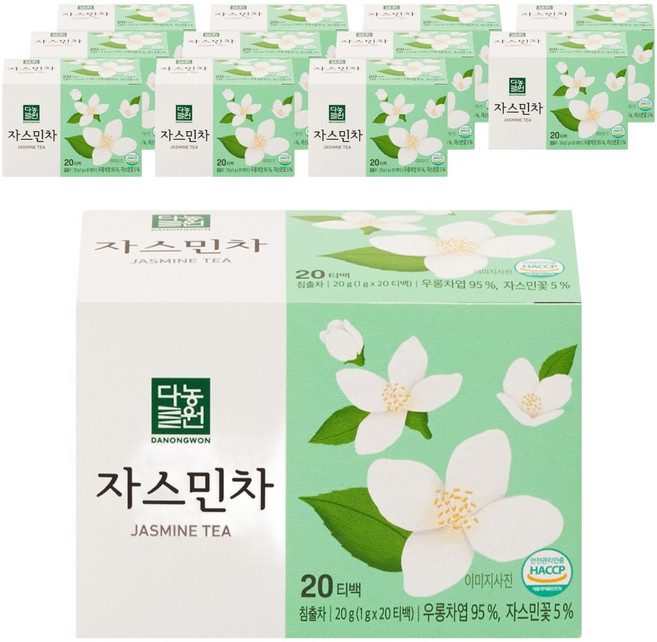 다농원 자스민차, 1g, 20개입, 12개