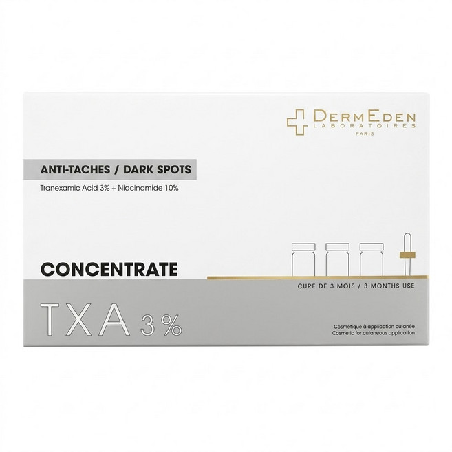 DERMEDEN 得美登 傳明酸淡斑美白修護安瓶 3瓶, 30ml, 1盒