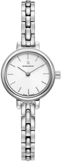 로만손 R 레나타 링크 체인 여성 메탈 시계 RWRMLL1B0300WHSI0 + 기프트패키지