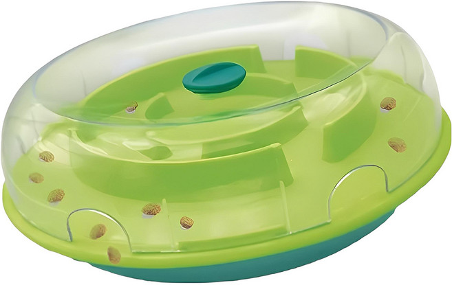 Nina Ottosson 貪吃狗-搖擺慢食碗 LV.1, 綠色, 1入