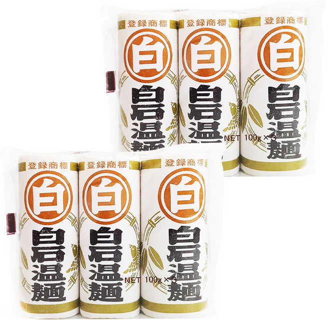 白石興產 溫麵 3包, 300g, 2袋