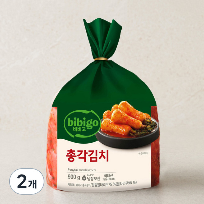 비비고 총각김치, 900g, 2개
