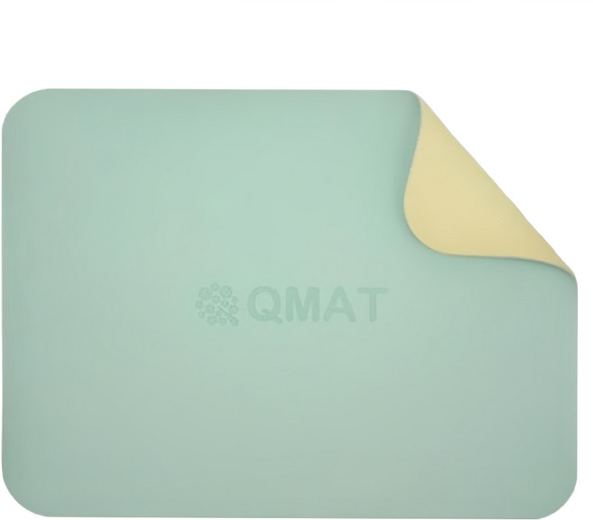 QMAT 超慢跑墊, 蒂芬妮綠 + 鵝黃, 1個