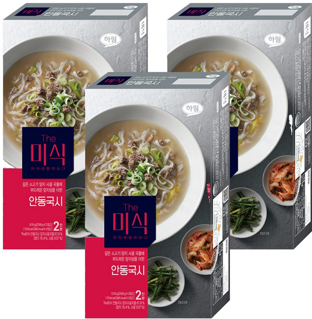 더미식 안동국시 2p, 516g, 3개