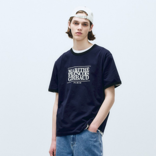 MaritheFrancoisGirbaud 男款 CLASSIC LOGO COLOR POINT TEE