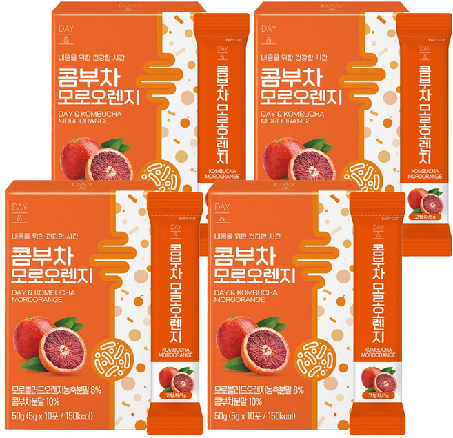 데이앤 콤부차 모로오렌지, 5g, 10개입, 4개
