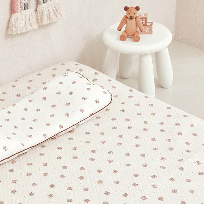 라비킷 유아용 프리미엄 논슬립 순면 방수패드, 쿠잉베어, 1개