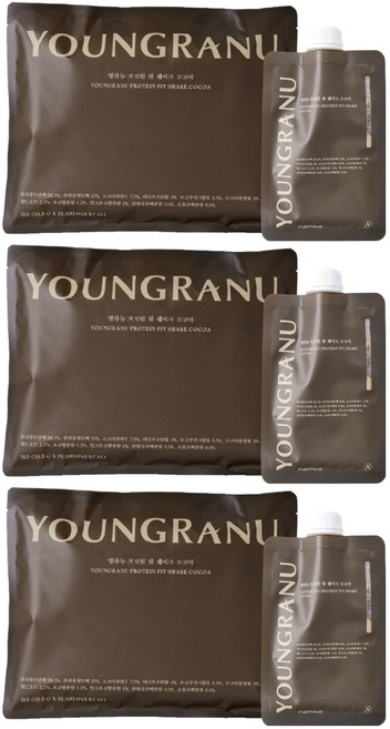 영라뉴 프로틴 핏 쉐이크 코코아맛 파우치형, 315g, 2개