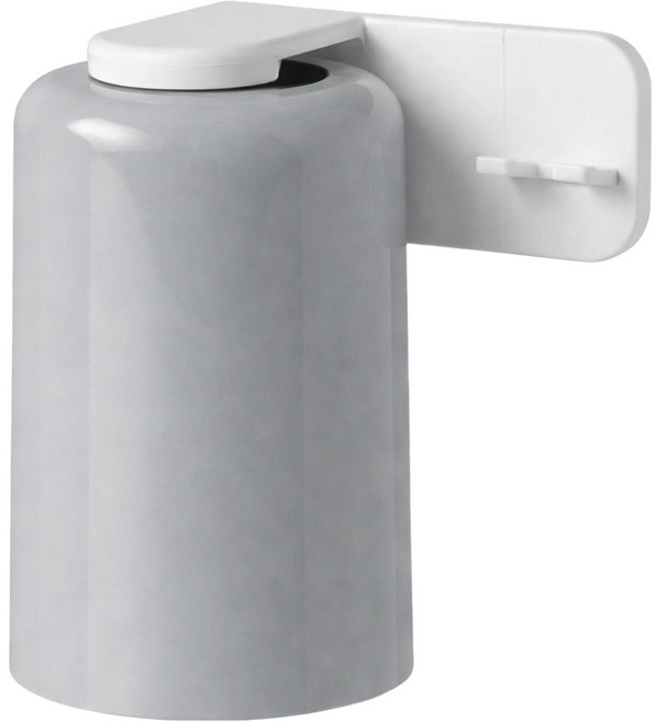 이고다 마그네틱 무타공 칫솔걸이 자석 양치컵, 라이트 그레이, 1세트