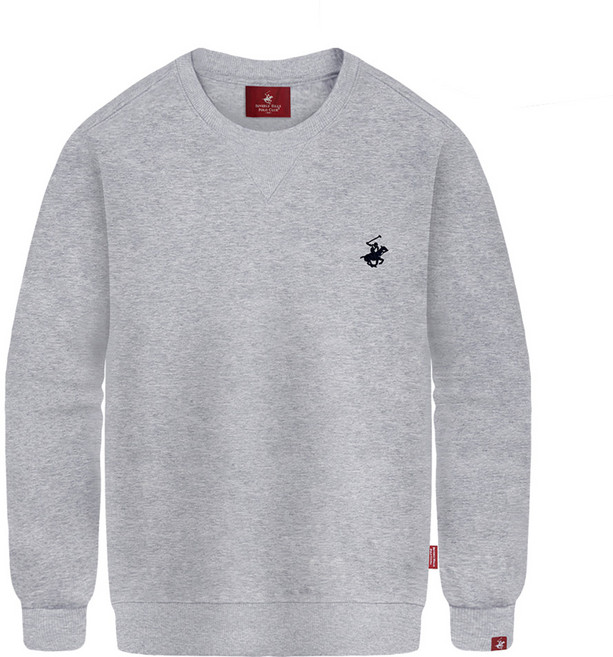 BEVERLY HILLS POLO CLUB 比佛利保羅 男女通用 經典刺繡Logo 特殊雙面棉質大學T恤 CPL9T00