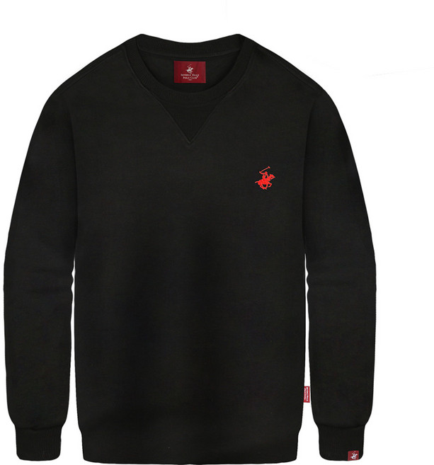 비버리힐스폴로클럽 남녀공용 타임리스 자수로고 특양면 맨투맨 티셔츠 CPL9T00