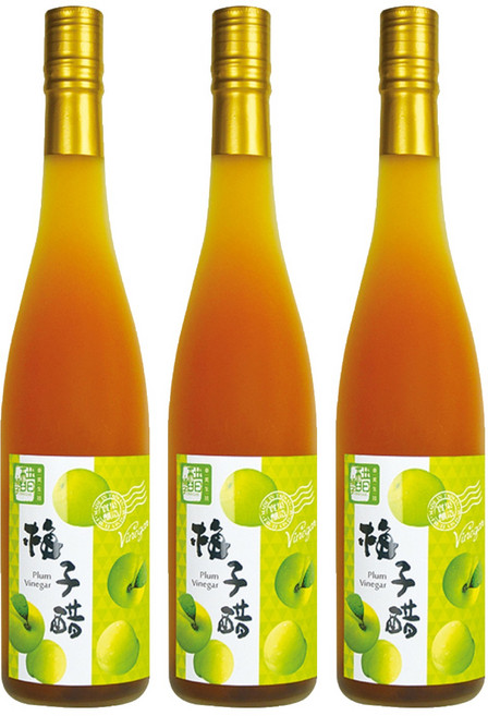 醋桶子 三年熟成梅子醋單入禮盒, 600ml, 3瓶
