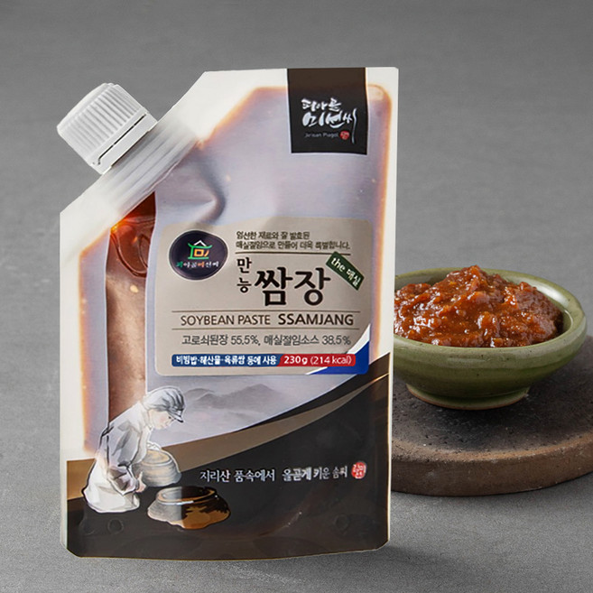 피아골미선씨 휴대가 간편한 파우치형 만능쌈장, 230g, 1개
