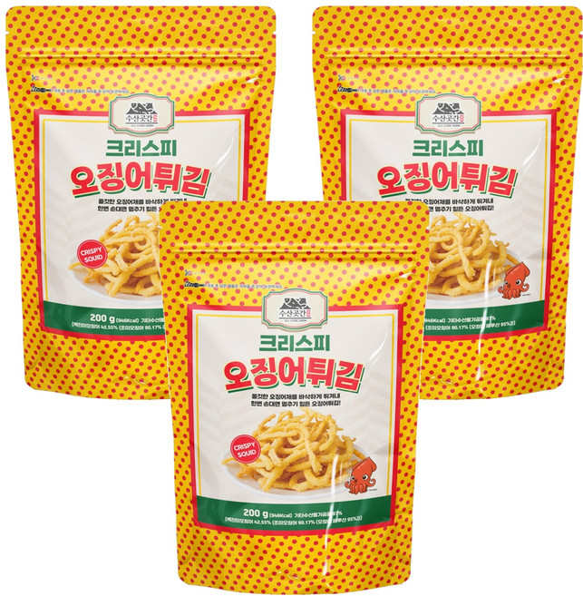 SEA STORE ROOM 酥脆炸魷魚, 200g, 3包