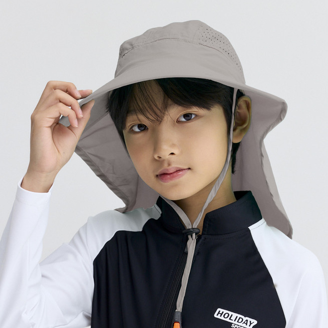 에스티홀리데이 아동용 S와이드 플랩 캠핑햇 06-01