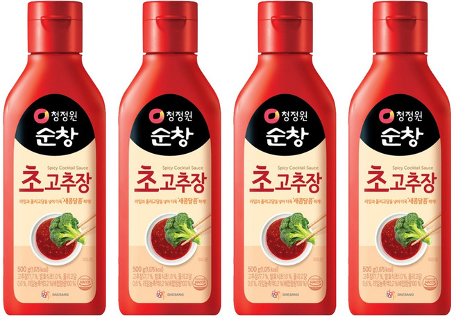 청정원 순창 초고추장, 500g, 4개