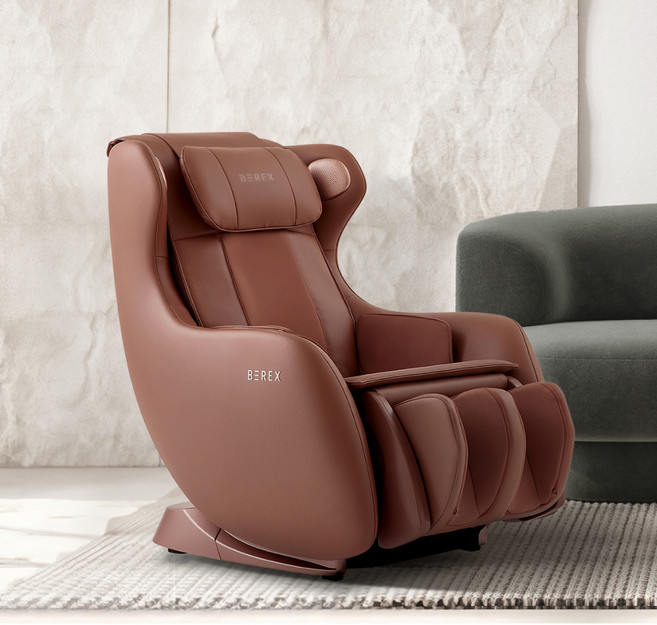 코웨이 비렉스 안마의자 마인 2 + 러그 세트 방문설치, MC-B03, 로즈 브라운