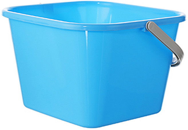 KEYWAY 聯府 好運花方形水桶 9L, 顏色隨機, 1個