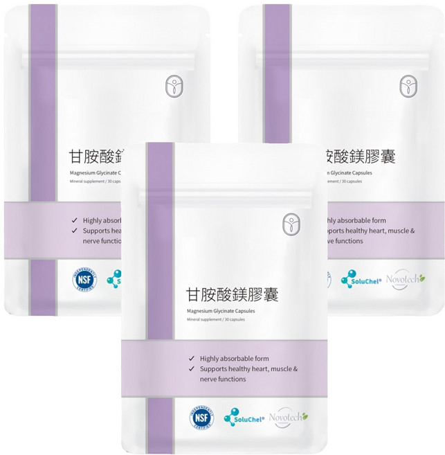 De Chuang 德創生技 甘胺酸鎂膠囊, 30顆, 3包