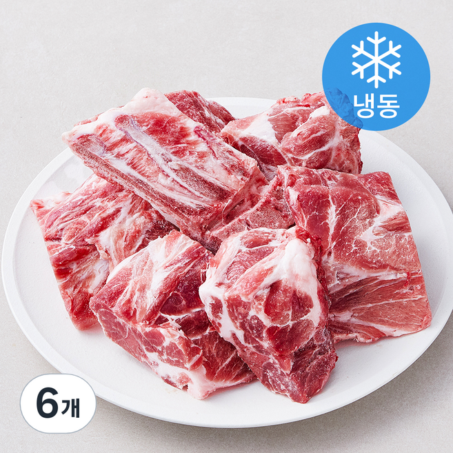 동원 미국산 감자탕용 돼지목뼈 (냉동), 1.8kg, 6개