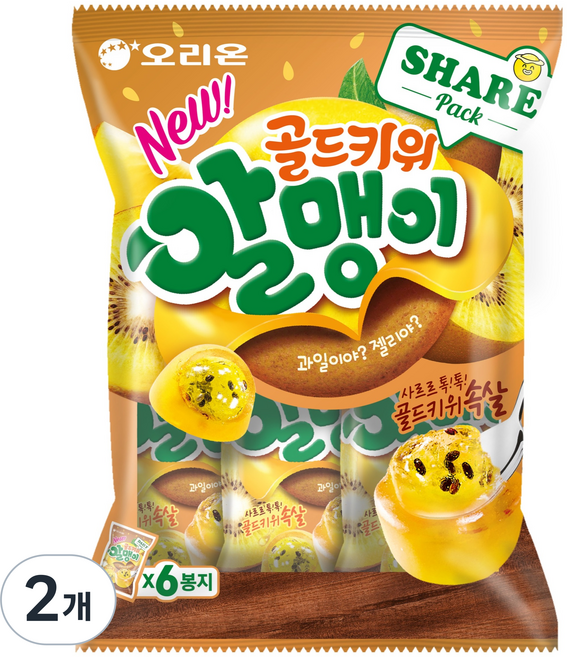 오리온 골드키위알맹이 6개입, 216g, 2개