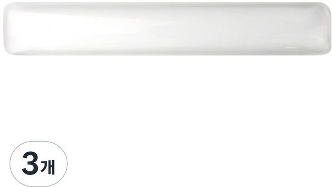 쿠슝 마우스 키보드 젤리 쿠션 손목 받침대 L, 투명, 3개