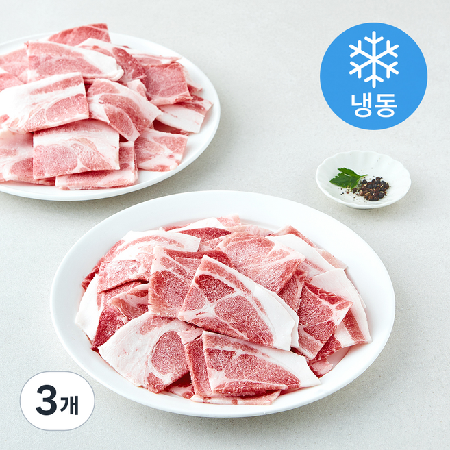미국산 목전지 한입 제육볶음용 (냉동), 1kg, 3개