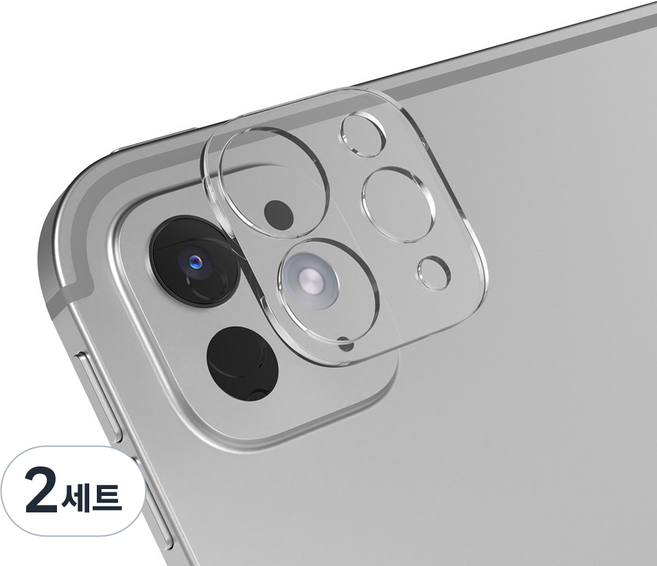랩씨 아이패드 카메라 렌즈 강화유리 보호필름 세트, 2세트