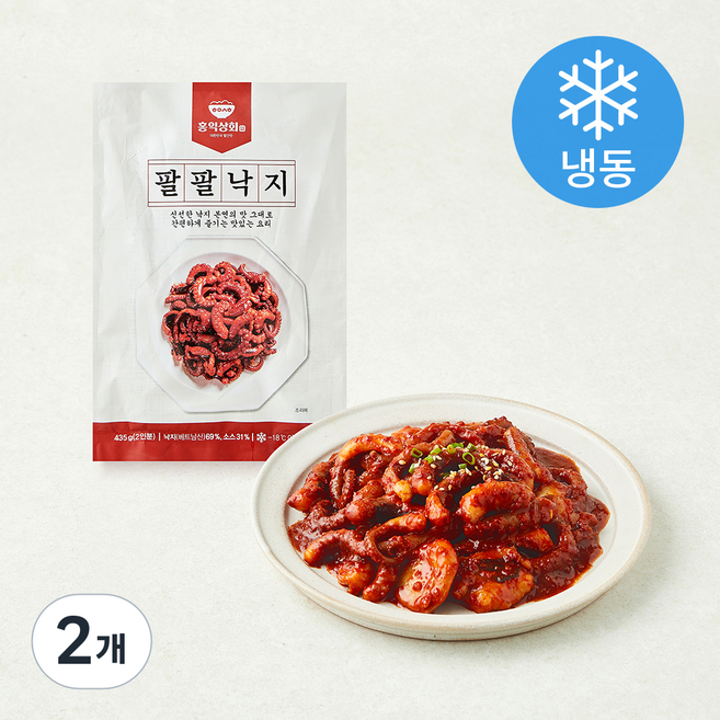 홍익상회 팔팔낙지 (냉동), 435g, 2개