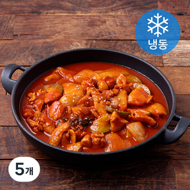 정감밥상 순살 묵은지 닭볶음탕 (냉동), 690g, 5개