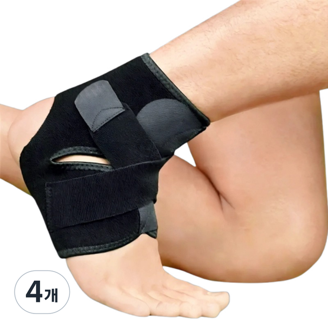 Arsel 運動可調式護踝, 黑色, 4個