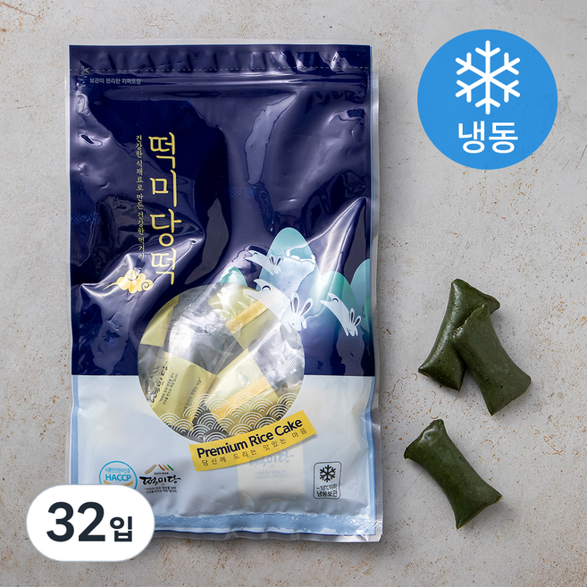 떡미당 쑥 앙꼬 가래떡 (냉동), 800g, 1개입, 2개