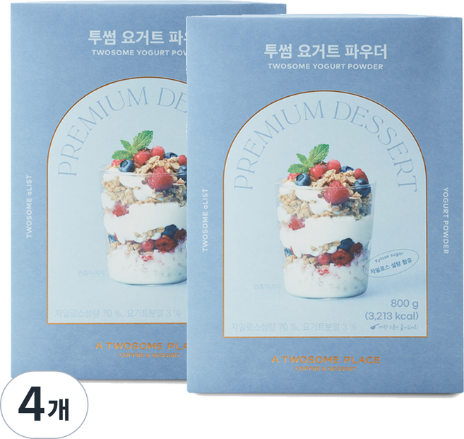 aLIST 투썸 요거트 파우더, 800g, 2개입, 4개