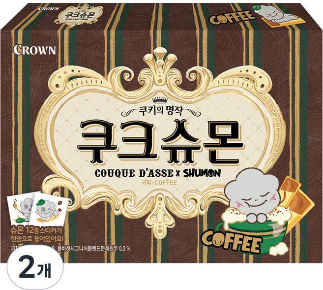 쿠크다스 쿠크슈몬 커피, 289g, 2개