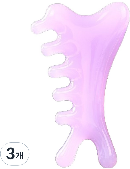 Signpost 指壓刮痧按摩器 大 6 x 10 cm, 3個, 波浪形刮痧板 G型