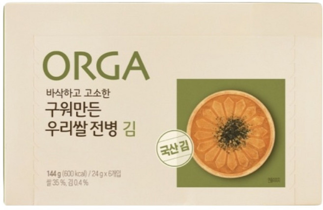 올가홀푸드 구워만든 우리쌀 전병 김, 1개, 김맛, 144g
