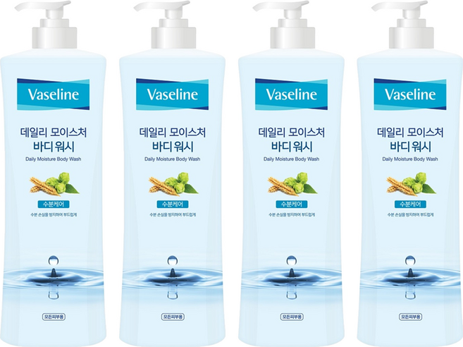 애경바세린 데일리 모이스처 바디워시, 800ml, 4개