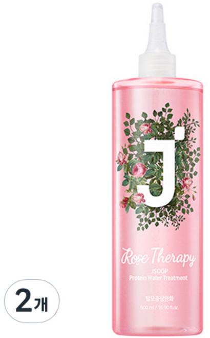 제이숲 단백질 워터 트리트먼트 로즈테라피, 2개, 500ml