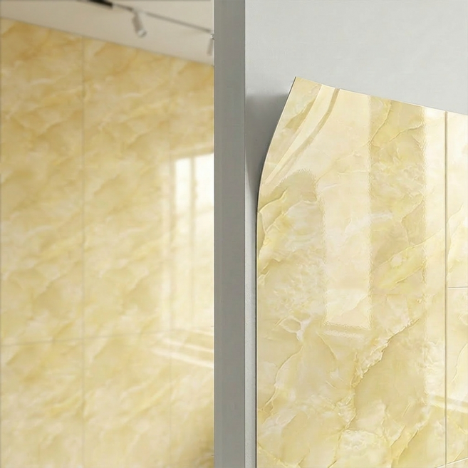 온아름 타일 시트지 붙이는 주방 욕실 대리석 스티커 벽지 10P, 옐로우마블