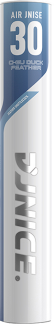JNICE 久奈司 AIR JNISE 30 耐用比賽級羽毛球 77球速, 白色, 1套, 12個裝