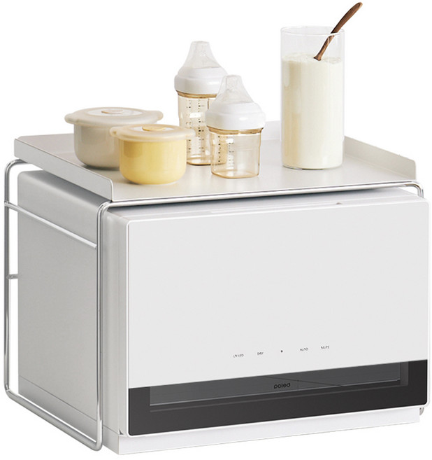 폴레드 픽셀 젖병살균기 + 맘마존트레이 세트, 오프화이트 + 오프화이트