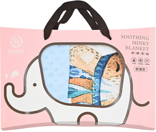 Roaze 柔仕 薄款舒眠豆毯, 溫和熊寶