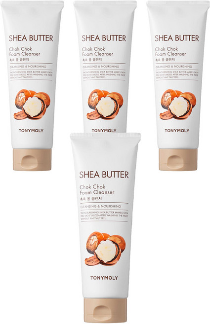 토니모리 시어버터 촉촉 폼 클렌저, 250ml, 4개