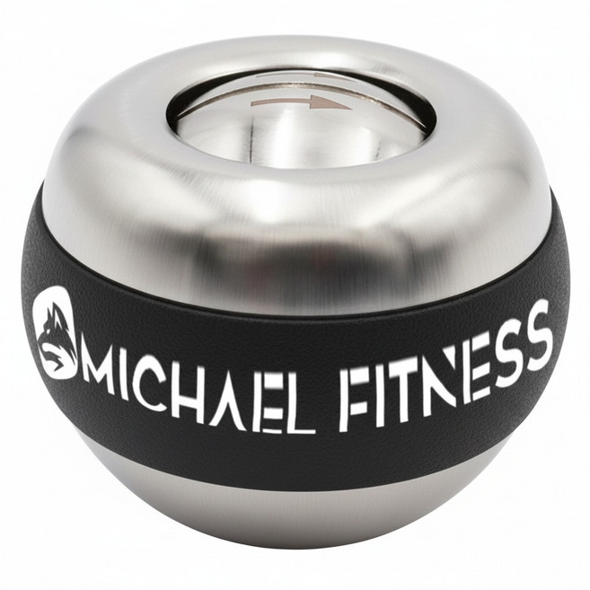 MICHAEL FITNESS 麥克健身 金屬負重腕力球/腕力器/握力球/握力器 432g, 黑色 金屬力量款, 1個