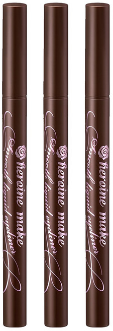 히로인메이크 스무스 리퀴드 아이라이너 슈퍼 킵 0.4ml, 02브라운, 3개