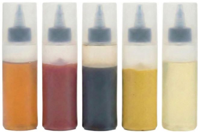 온핏업 휴대용 캠핑 미니 양념 소스통, 5개, 80ml